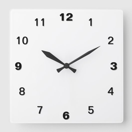 Carrée Horloge PM - Simple (Recto)