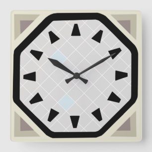 Carrée Horloge polonaise de la lune