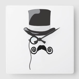 Carrée horloge pour gentleman anglais