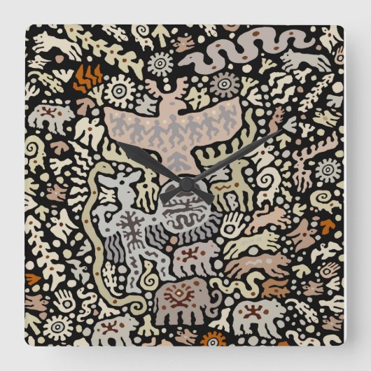 Carrée Horloge Rituelle Viking Shaman (Recto)