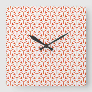 Carrée Horloge ronde Motif des lames gothiques