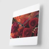 Carrée Horloge rose (Angle)
