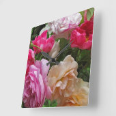 Carrée Horloge Rose ancienne (Angle)