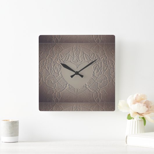 Carrée Horloge Rose Sandy (Maison)