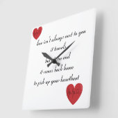 Carrée horloge scellée (Angle)