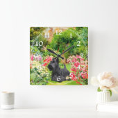 Carrée Horloge Scottish Terrier (Maison)