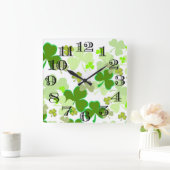 Carrée Horloge shamrock (Maison)