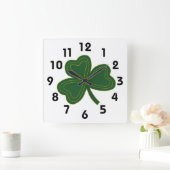 Carrée Horloge shamrock (Maison)