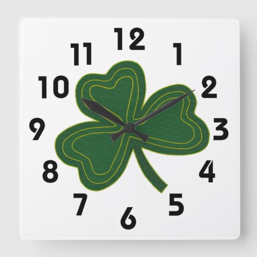 Carrée Horloge shamrock (Recto)