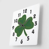 Carrée Horloge shamrock (Angle)