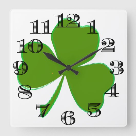 Carrée Horloge shamrock (Recto)