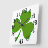 Carrée Horloge shamrock (Angle)