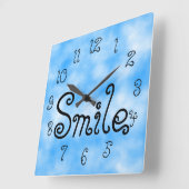 Carrée Horloge souriante (Angle)