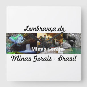 Carrée Horloge souvenir de Minas Gerais