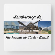 Horloge souvenir de Rio Grande do Norte Brésil