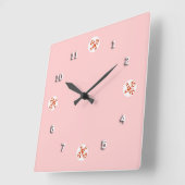 Carrée Horloge - Sucres de canne (Angle)