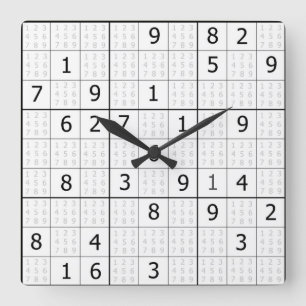 Carrée Horloge Sudoku