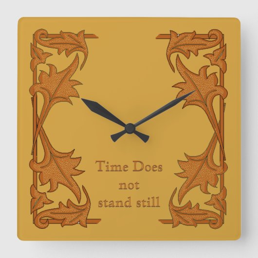 Carrée Horloge - Supports feutrés (Recto)