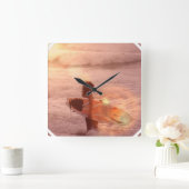 Carrée Horloge Surfer Girl (Maison)