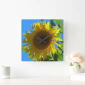 Carrée Horloge - Tournesol (Maison)