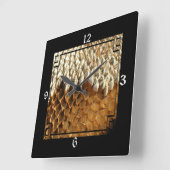 Carrée Horloge - Tournesol séché dans le cadre (Angle)