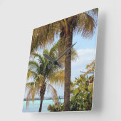 Carrée Horloge tropicale de l'île (Angle)