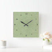 Carrée Horloge verte douce (Maison)