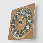 Carrée Horloge victorienne médaillon (Angle)