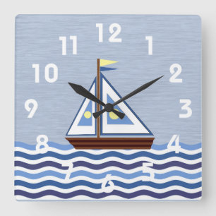 Carrée Horloge Voilier