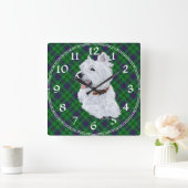 Carrée Horloge West Highland White Terrier (Maison)