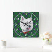 Carrée Horloge West Highland White Terrier (Maison)