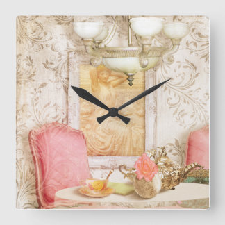 Carrée Hotel Paris vers 1900 horloge shabby chic