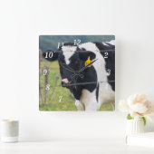 Carrée Je Te Vois Mur Horloge (Maison)