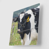 Carrée Je Te Vois Mur Horloge (Angle)