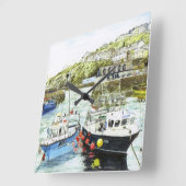 Carrée "Joue horloge à joue" (Angle)