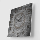 Carrée Journal et café Stains Mur Horloge (Angle)