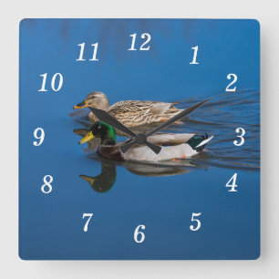 Carrée Juste Toi Et Moi Horloge Mur