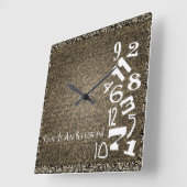 Carrée Le Temps Est Une Horloge Mur Illusion ! (Angle)