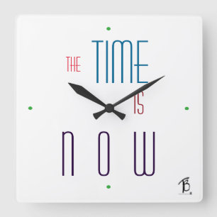 Carrée Maintenant horloge