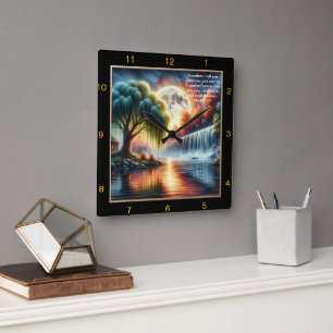 Carrée Mark 11:24 Croyance Horloge : Remin de prière pers