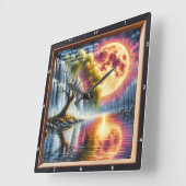 Carrée Mark 11:24 Horloge Dévotionnelle : Écriture Custom (Angle)