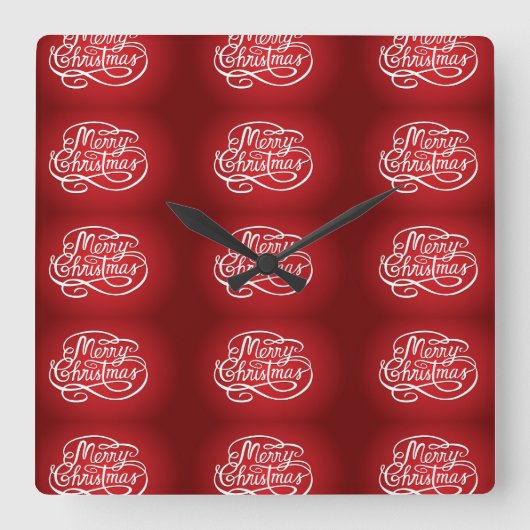 CARRÉE "MERCI NOËL" HORLOGE DE NOËL (Recto)