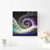 Carrée Musique 1 horloge (Maison)