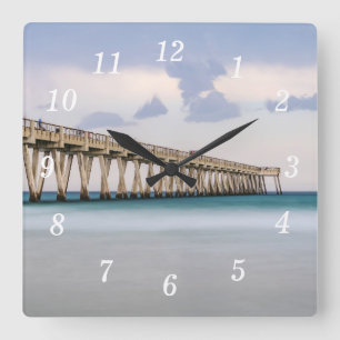 Carrée Navarre Plage Pêche Quai Horloge Mur