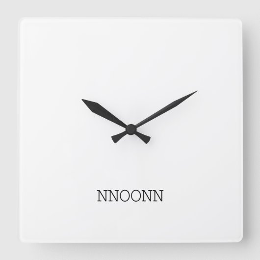CARRÉE NEONN SIMPLE LOGO WALL HORLOGE (Recto)