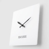 CARRÉE NEONN SIMPLE LOGO WALL HORLOGE (Angle)
