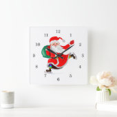 Carrée Noël horloge Père Noël avec cadeau (Maison)