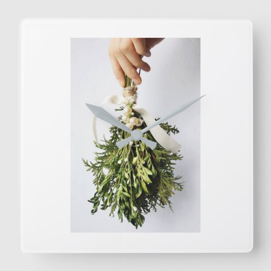 CARRÉE "NOËL MISTLETOE" HORLOGE DE NOËL (Recto)