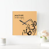 Carrée Nombre de chutes Horloge (Maison)