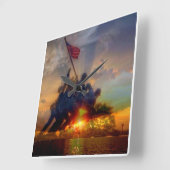 Carrée nous horloge de marines (Angle)